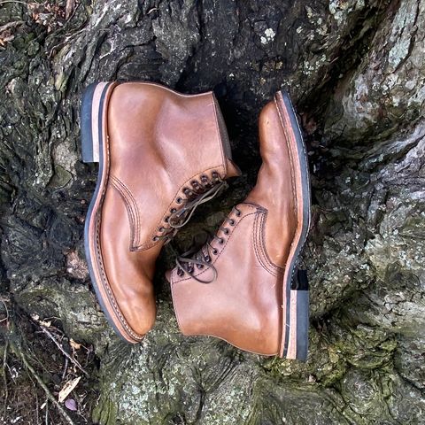 View photo of White's Stevens (Plain Toe) in Horween Natural Chromexcel