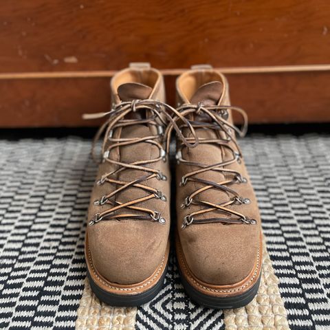 View photo of Viberg Hiker in Horween Natural Chromexcel Roughout