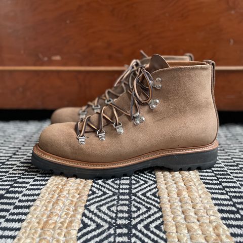 View photo of Viberg Hiker in Horween Natural Chromexcel Roughout