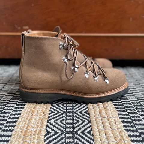 View photo of Viberg Hiker in Horween Natural Chromexcel Roughout