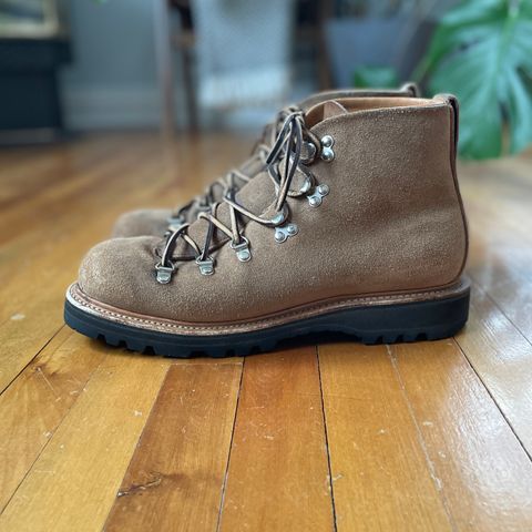 View photo of Viberg Hiker in Horween Natural Chromexcel Roughout