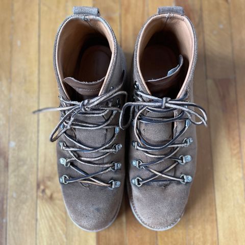 View photo of Viberg Hiker in Horween Natural Chromexcel Roughout