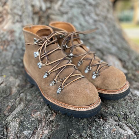 View photo of Viberg Hiker in Horween Natural Chromexcel Roughout