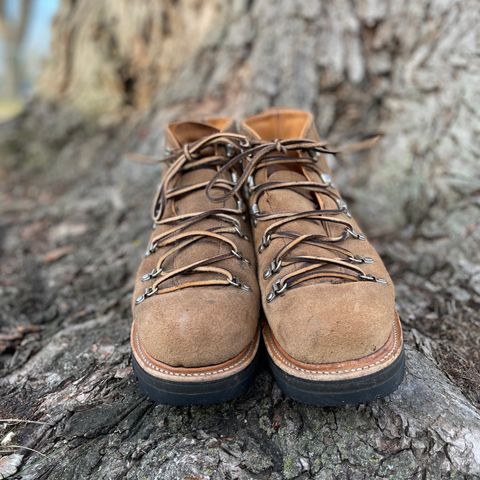 View photo of Viberg Hiker in Horween Natural Chromexcel Roughout