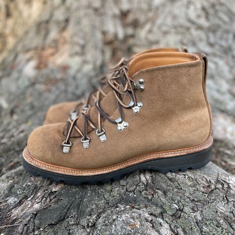 View photo of Viberg Hiker in Horween Natural Chromexcel Roughout