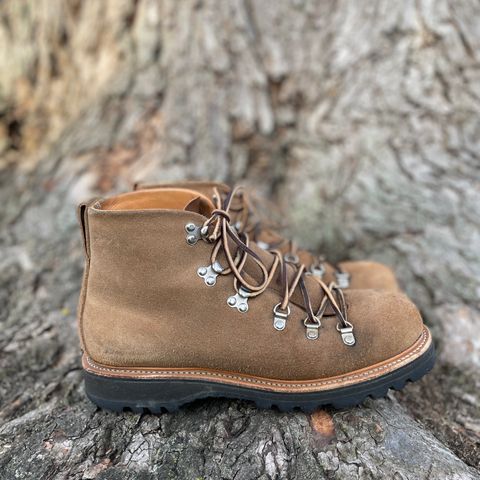 View photo of Viberg Hiker in Horween Natural Chromexcel Roughout