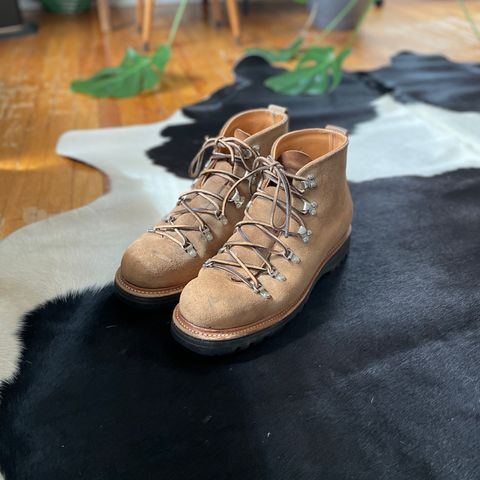 View photo of Viberg Hiker in Horween Natural Chromexcel Roughout