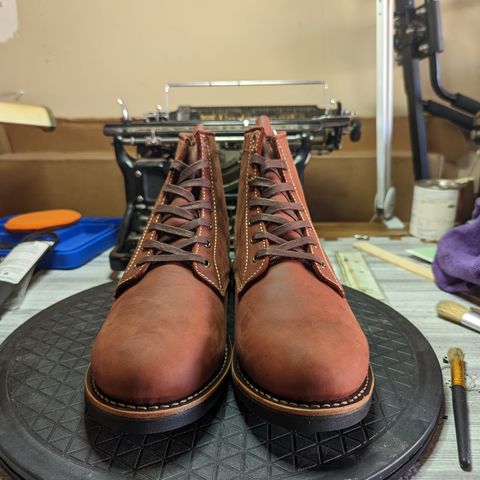 Golden Fox Overlord 6" Service Boots III in Burgundy Oiled Full Grain