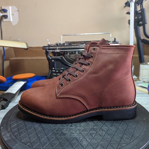 Golden Fox Overlord 6" Service Boots III in Burgundy Oiled Full Grain