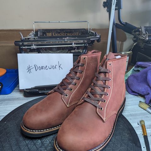 Golden Fox Overlord 6" Service Boots III in Burgundy Oiled Full Grain