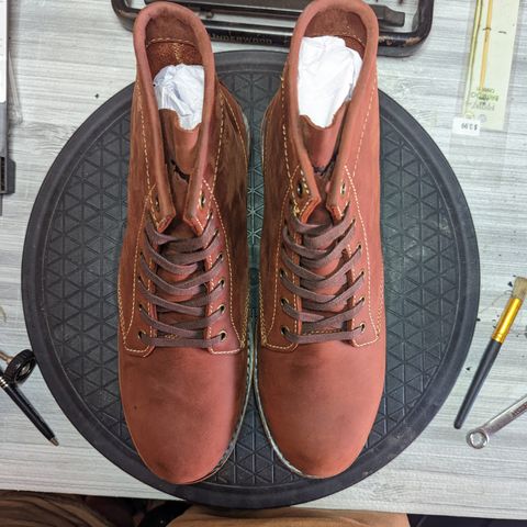 Golden Fox Overlord 6" Service Boots III in Burgundy Oiled Full Grain