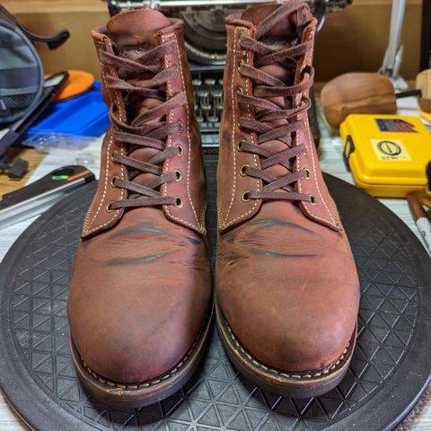 Golden Fox Overlord 6" Service Boots III in Burgundy Oiled Full Grain