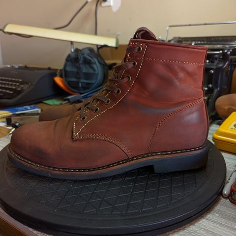 Golden Fox Overlord 6" Service Boots III in Burgundy Oiled Full Grain