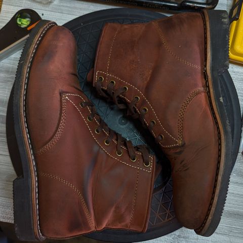 Golden Fox Overlord 6" Service Boots III in Burgundy Oiled Full Grain