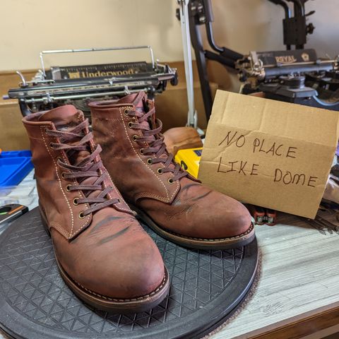 Golden Fox Overlord 6" Service Boots III in Burgundy Oiled Full Grain