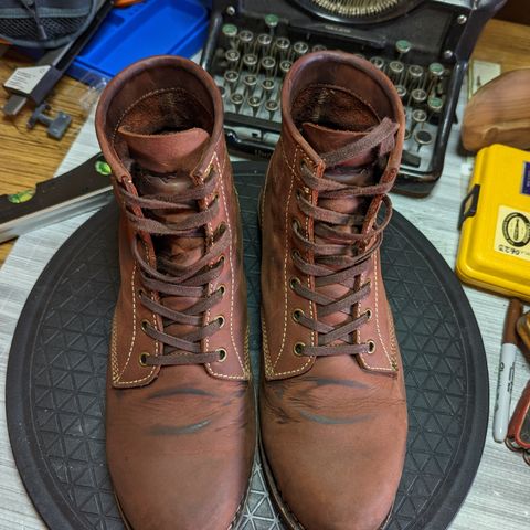 Golden Fox Overlord 6" Service Boots III in Burgundy Oiled Full Grain