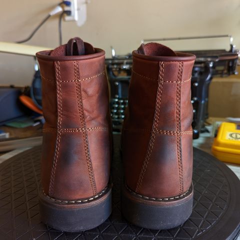 Golden Fox Overlord 6" Service Boots III in Burgundy Oiled Full Grain