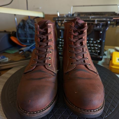 Golden Fox Overlord 6" Service Boots III in Burgundy Oiled Full Grain