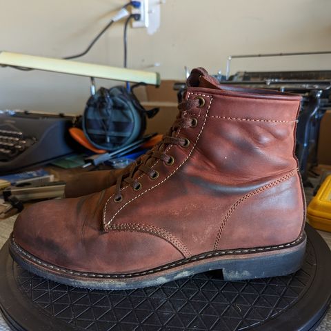Golden Fox Overlord 6" Service Boots III in Burgundy Oiled Full Grain