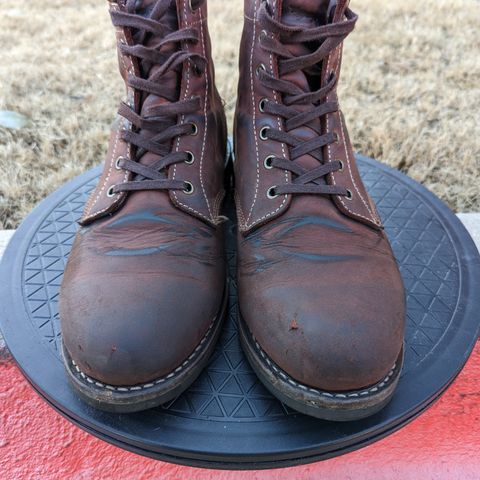 Golden Fox Overlord 6" Service Boots III in Burgundy Oiled Full Grain