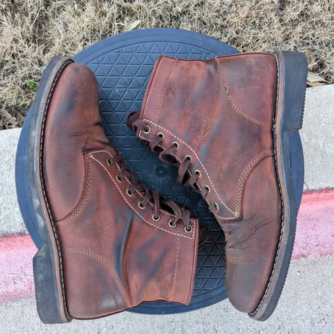Golden Fox Overlord 6" Service Boots III in Burgundy Oiled Full Grain