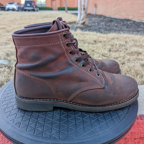 Golden Fox Overlord 6" Service Boots III in Burgundy Oiled Full Grain