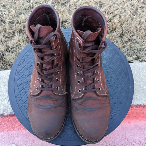 Golden Fox Overlord 6" Service Boots III in Burgundy Oiled Full Grain