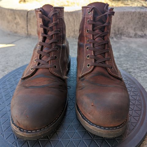 Golden Fox Overlord 6" Service Boots III in Burgundy Oiled Full Grain