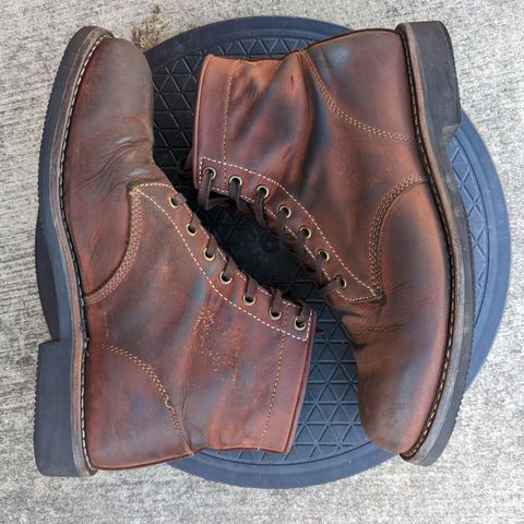 Golden Fox Overlord 6" Service Boots III in Burgundy Oiled Full Grain