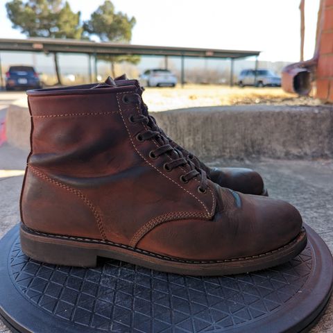 Golden Fox Overlord 6" Service Boots III in Burgundy Oiled Full Grain