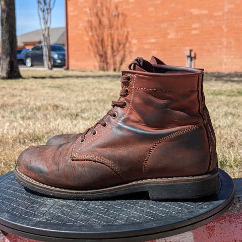 Golden Fox Overlord 6" Service Boots III in Burgundy Oiled Full Grain