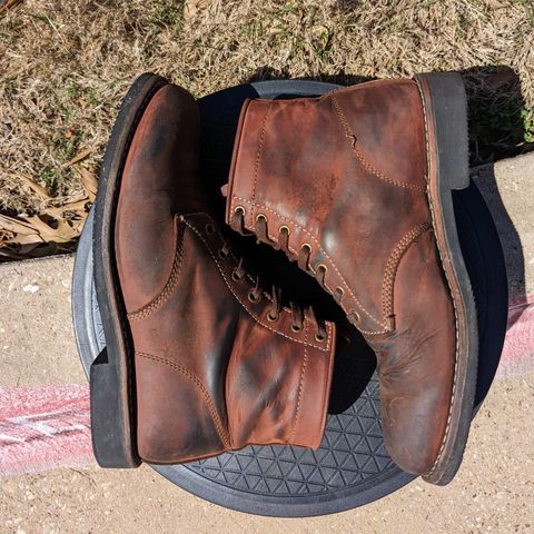 Golden Fox Overlord 6" Service Boots III in Burgundy Oiled Full Grain