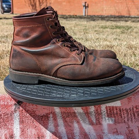 Golden Fox Overlord 6" Service Boots III in Burgundy Oiled Full Grain