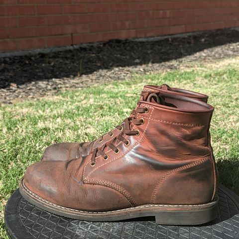Golden Fox Overlord 6" Service Boots III in Burgundy Oiled Full Grain