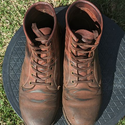 Golden Fox Overlord 6" Service Boots III in Burgundy Oiled Full Grain