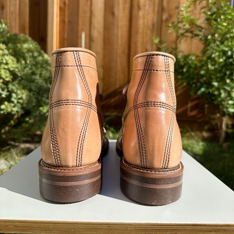 John Lofgren Combat Boots in Shinki Natural Shell Cordovan