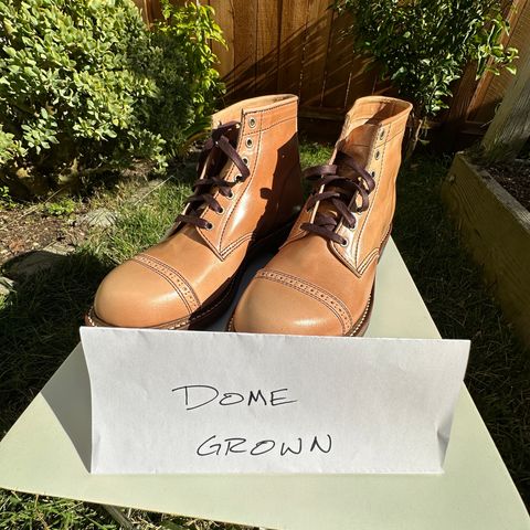 John Lofgren Combat Boots in Shinki Natural Shell Cordovan