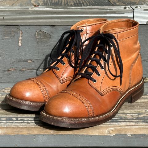 John Lofgren Combat Boots in Shinki Natural Shell Cordovan