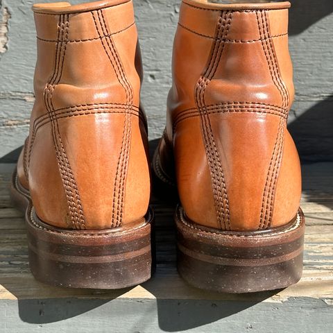 View photo of John Lofgren Combat Boots in Shinki Natural Shell Cordovan