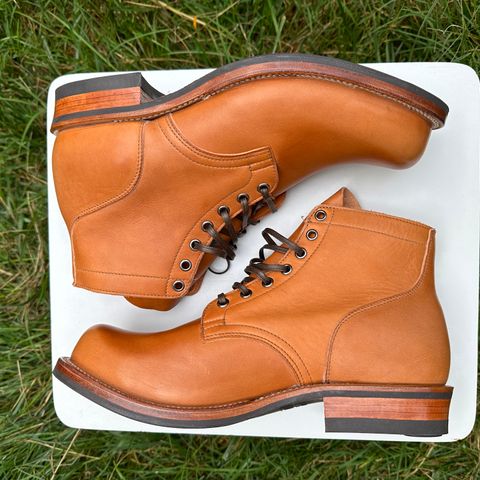 View photo of Viberg Service Boot in Horween Chestnut Essex