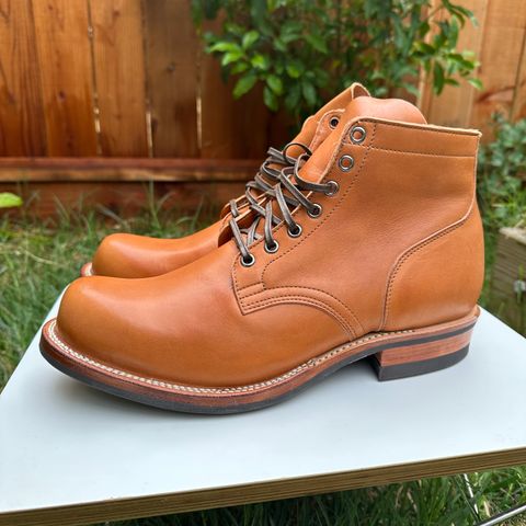 View photo of Viberg Service Boot in Horween Chestnut Essex