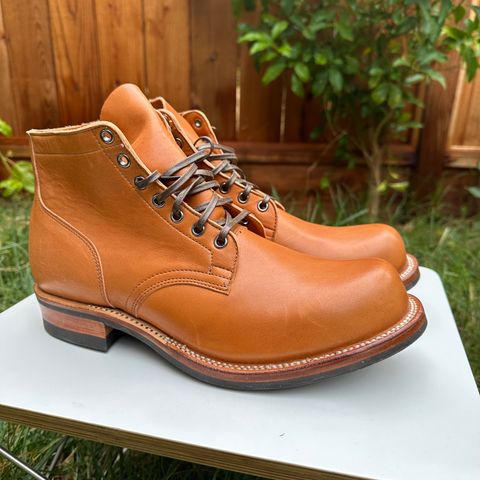 View photo of Viberg Service Boot in Horween Chestnut Essex