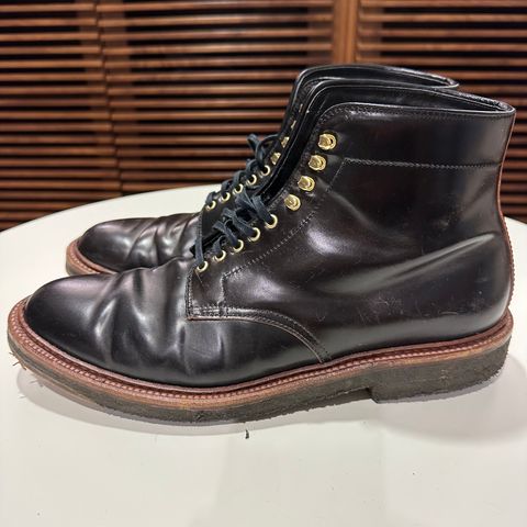 View photo of Alden x Leffot Walter in Horween Black Shell Cordovan