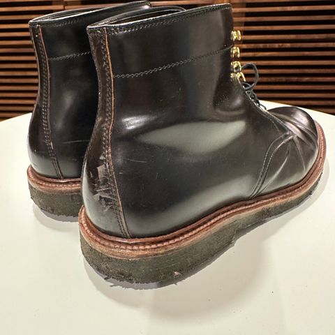 View photo of Alden x Leffot Walter in Horween Black Shell Cordovan