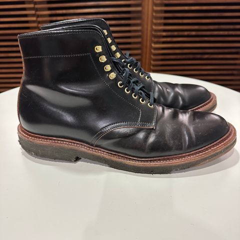 View photo of Alden x Leffot Walter in Horween Black Shell Cordovan