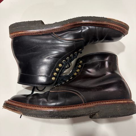 View photo of Alden x Leffot Walter in Horween Black Shell Cordovan