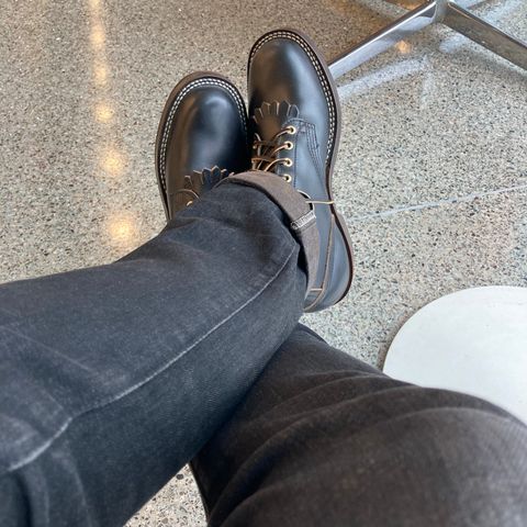 Nicks Packer in Horween Black Chromexcel