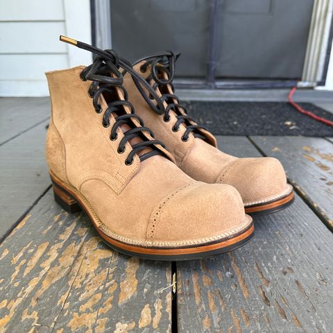 View photo of Viberg Service Boot BCT in Horween Marine Field Roughout