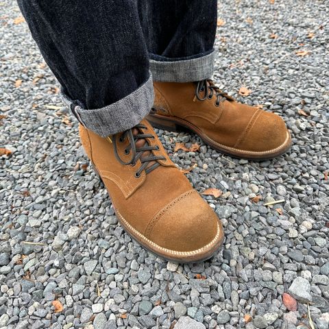 Viberg Service Boot BCT in Horween Marine Field Roughout