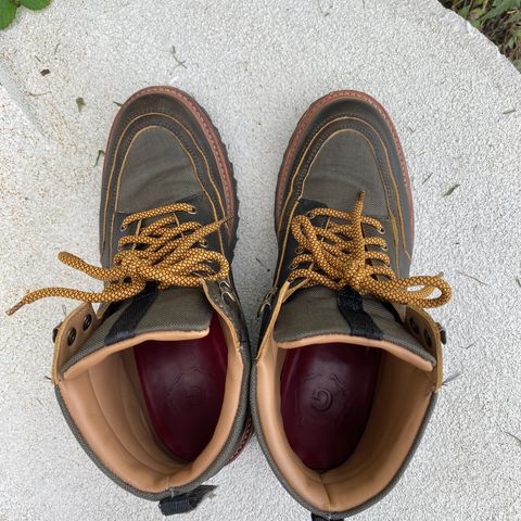 View photo of Grenson Fiona Walking Boots in Brown Vintage Softie Calf